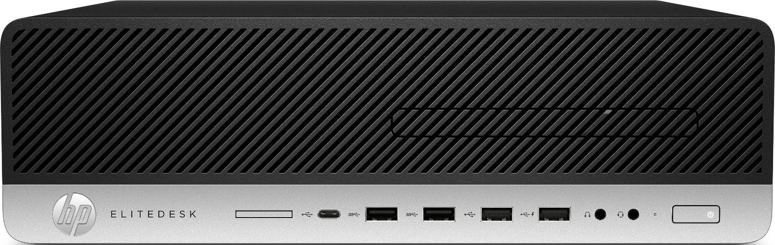 HP  EliteDesk 800 G4 Desktop SFF - Intel Core i5-8500 3.0GHz - 256GB - Black - 16GB RAM - Excellent