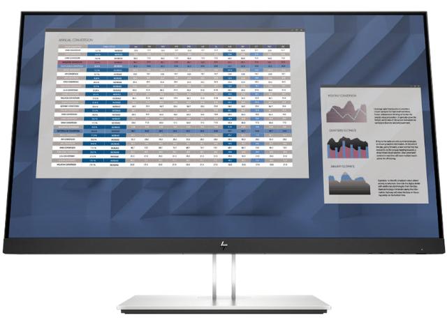 HP EliteDisplay E27 G4 27" FHD Monitor in Silver in Excellent condition