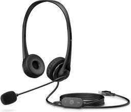 HP G2 Stereo Wired USB-A Headset - Black