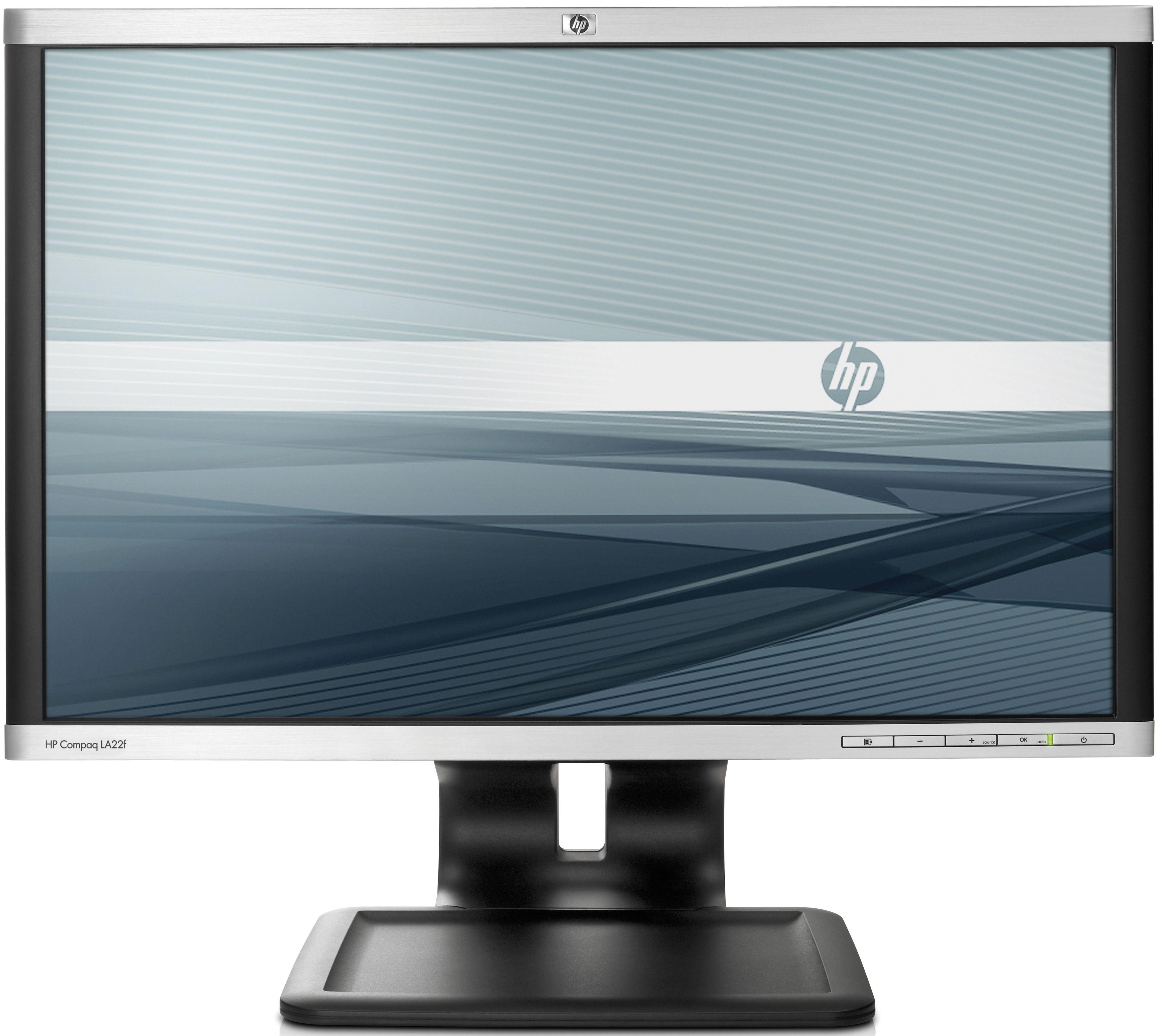 HP  LA22F WLED Backilt LCD Monitor 22" - Brushed Aluminium/Black - Excellent