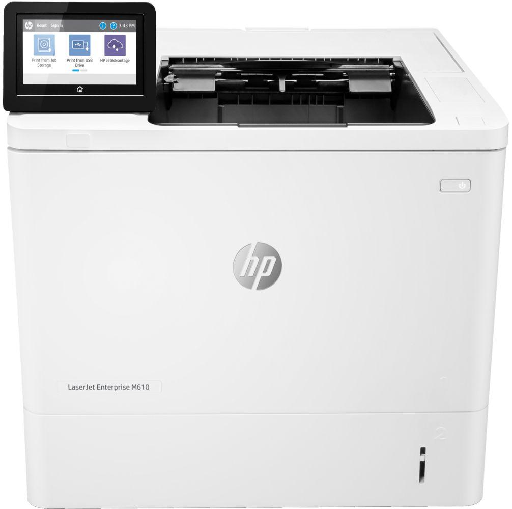 HP  LaserJet Enterprise M610dn Laser Printer - White - Excellent