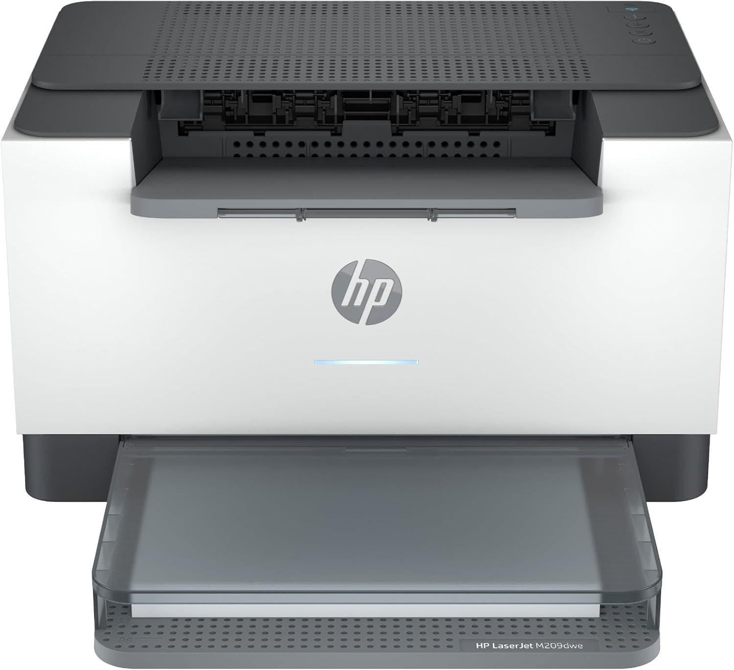 HP  LaserJet M209dwe Wireless Black & White Printer - Gray - Excellent