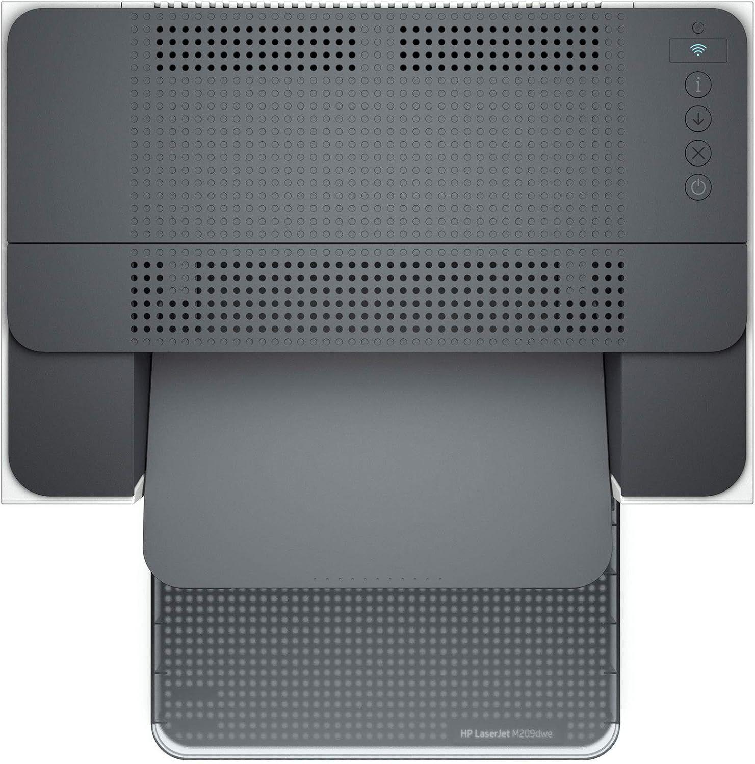 HP LaserJet M209dwe Wireless Black & White Printer - Gray