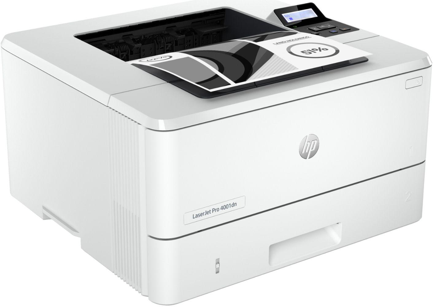HP LaserJet Pro 4001dn Laser Printer - White