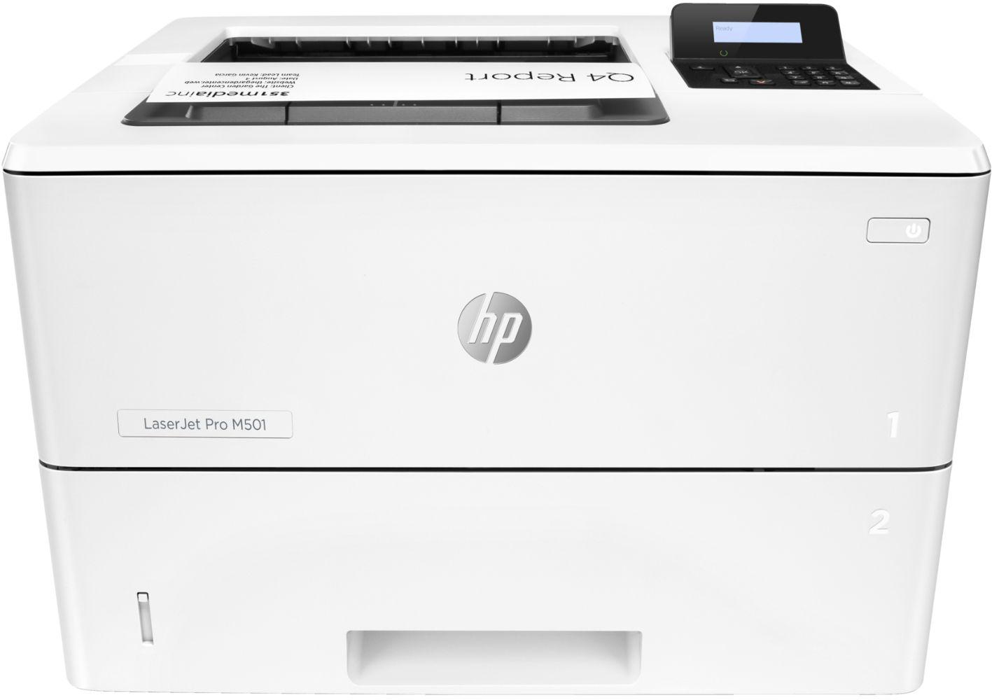 HP  LaserJet Pro M501dn Monochrome Laser Printer - White - Excellent