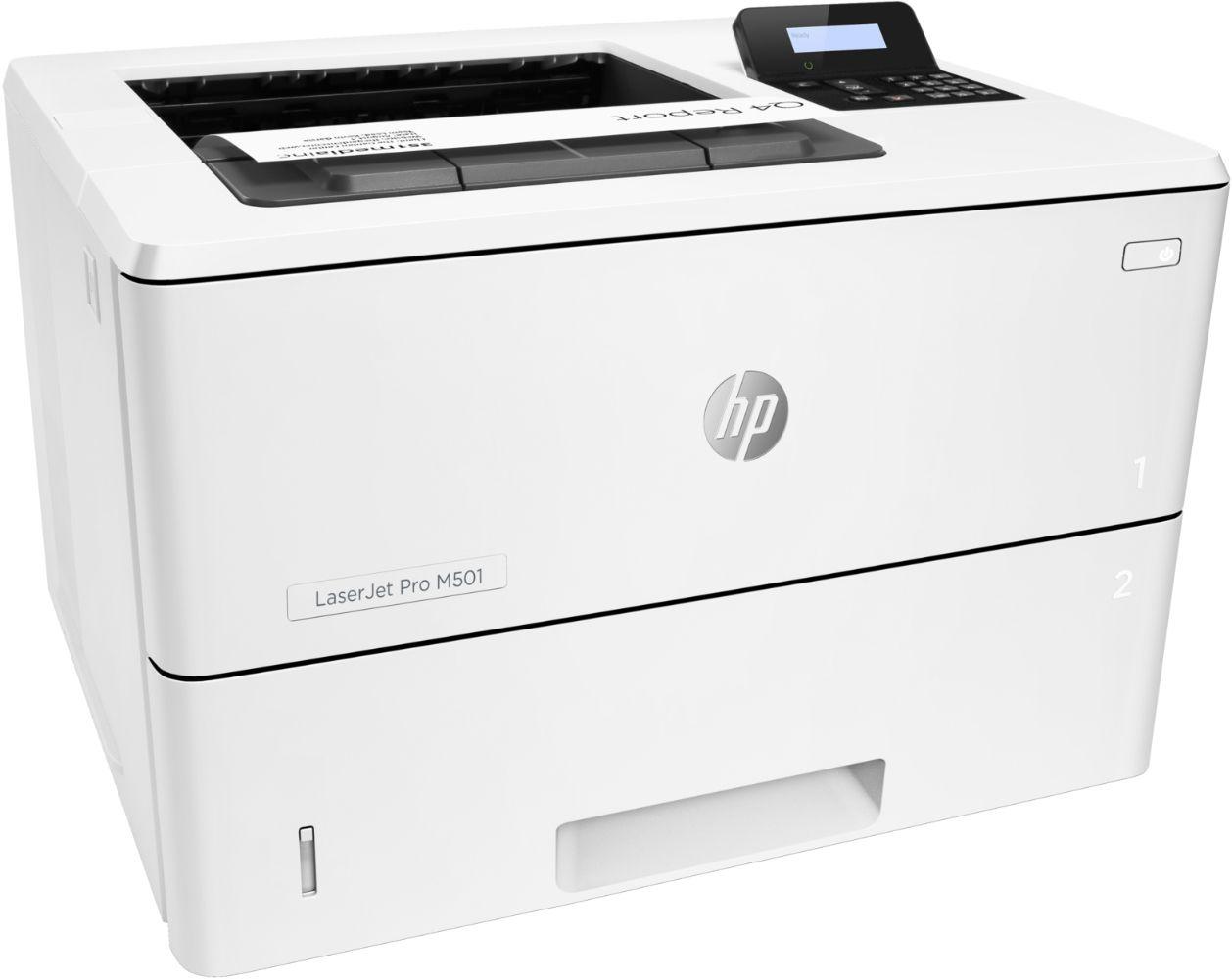 HP LaserJet Pro M501dn Monochrome Laser Printer - White