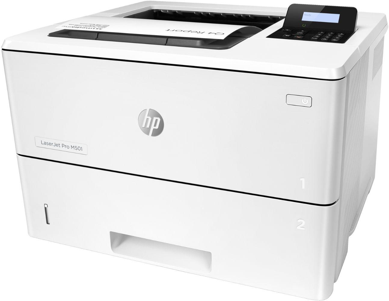 HP LaserJet Pro M501dn Monochrome Laser Printer - White