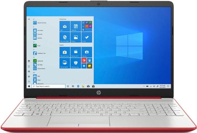 HP 15-dw0083wm Notebook PC 15.6" Intel Pentium Silver N5000 1.1GHz in Scarlet Red