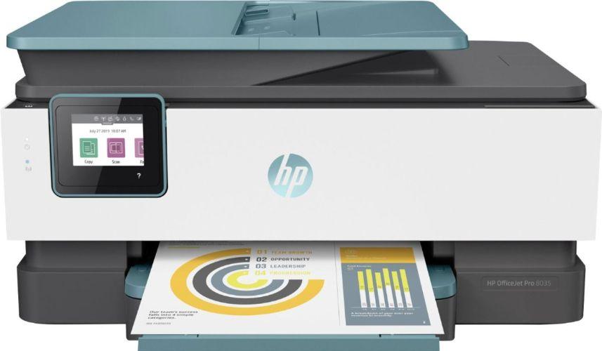 HP  OfficeJet Pro 8035 All-in-One Printer - Oasis/White - Excellent