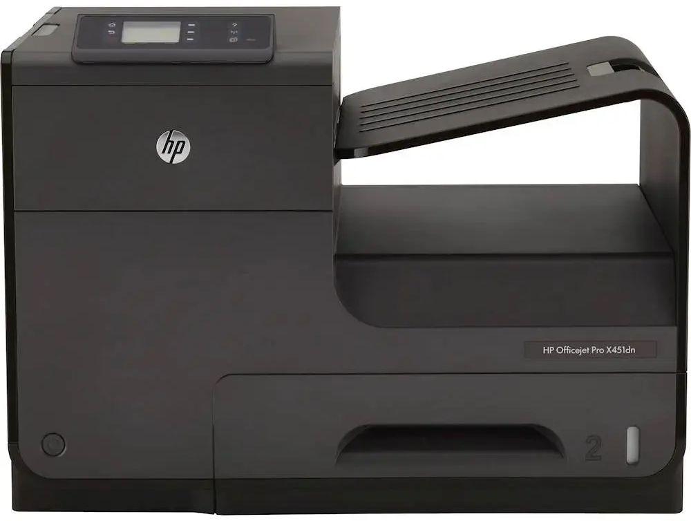HP  Officejet Pro X451dn Color Inkjet Printer - Black - Acceptable