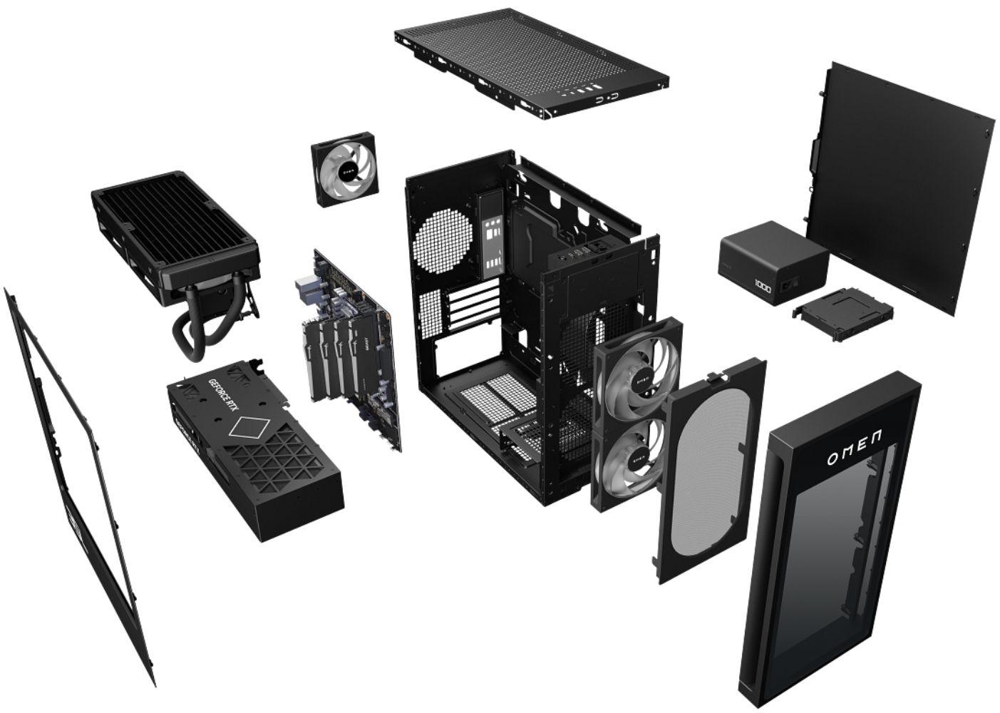 HP OMEN 35L GT16-0300t Gaming Tower Desktop - Intel Core Ultra 9 285K 3.7GHz - 1TB - Black Metal - 32GB RAM