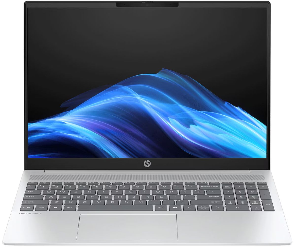 HP OmniBook 5 16-af1067st AI Laptop 16" - Glacier Silver - Intel Core Ultra 7 255U 2.0GHz - 16GB RAM - 1TB