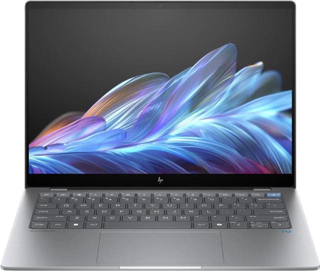 HP OmniBook X 14-fe0013dx AI PC Laptop 14" Snapdragon X Elite X1E-78-100 3.4GHz in Meteor Silver in Excellent condition