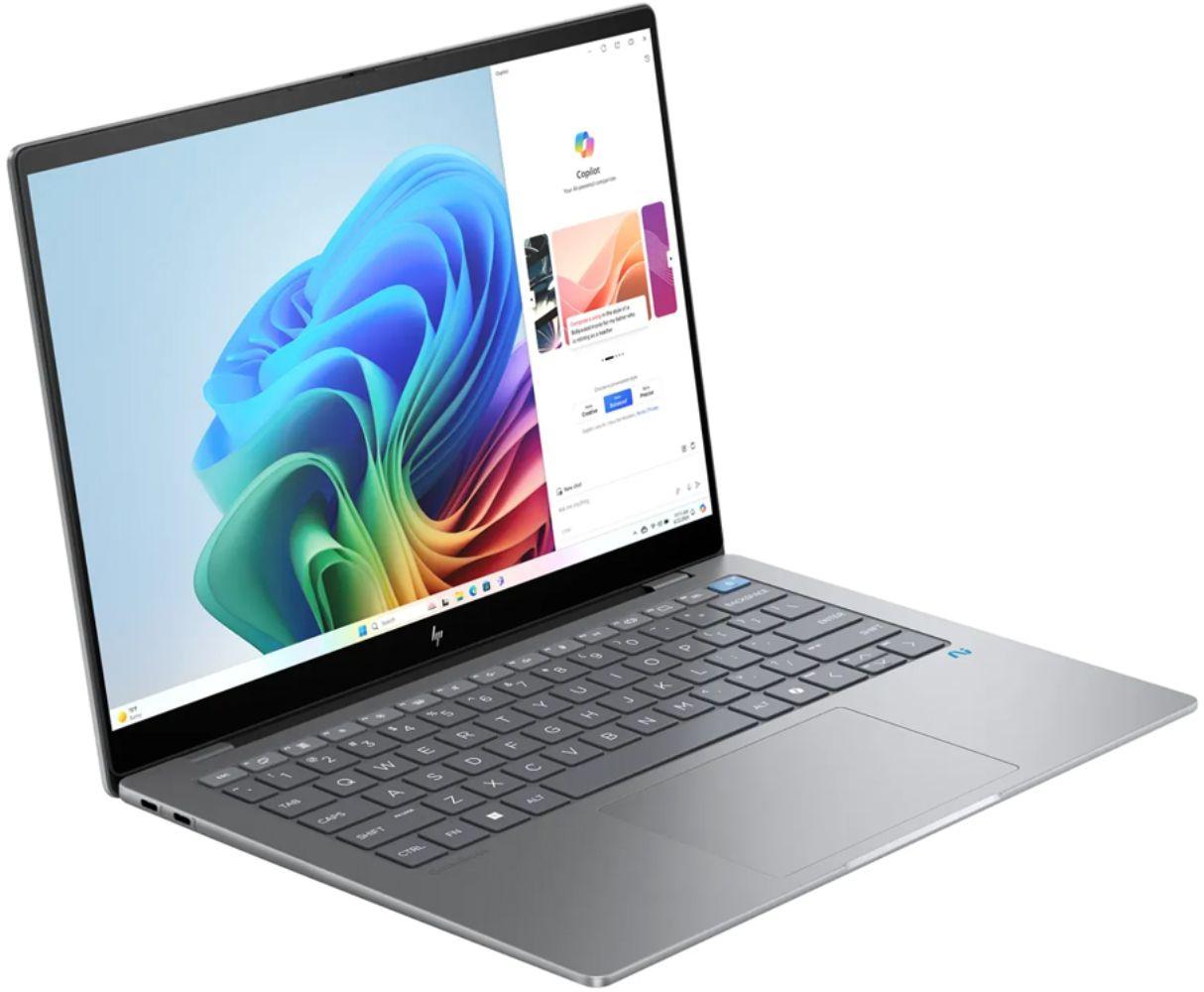 HP OmniBook X 14-fe0013dx AI PC Laptop 14" - Meteor Silver - Snapdragon X Elite X1E-78-100 3.4GHz - 16GB RAM - 1TB