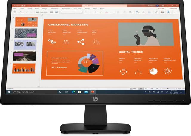 HP P22va G4 FHD Monitor 21.5" in Black in Excellent condition