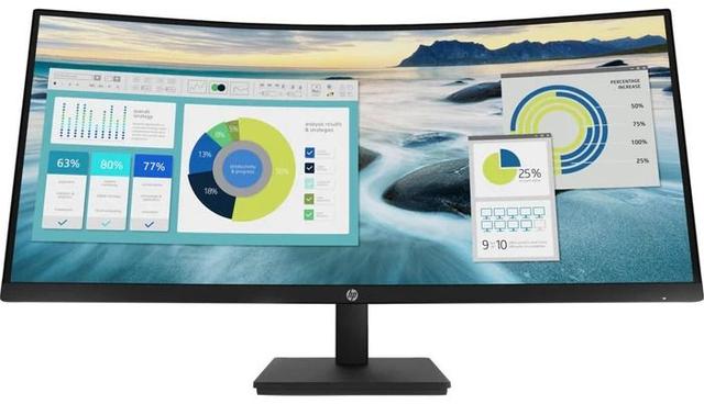 HP P34hc UWQHD Monitor 34" in Black in Excellent condition