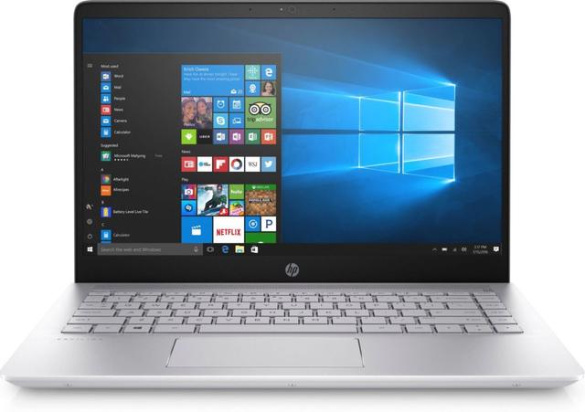 HP Pavilion 14-bf040wm Laptop 14" Intel Core i3-7100U 2.4 GHz in Silver in Acceptable condition