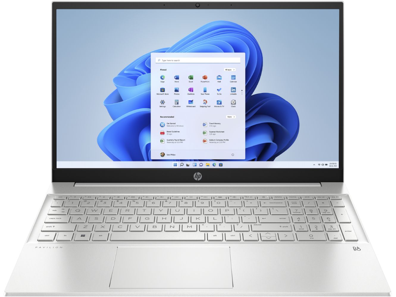 HP Pavilion 15t-eg000 Laptop 15.6" - Natural Silver - Intel Core i5-1135G7 2.4GHz - 8GB RAM - 512GB