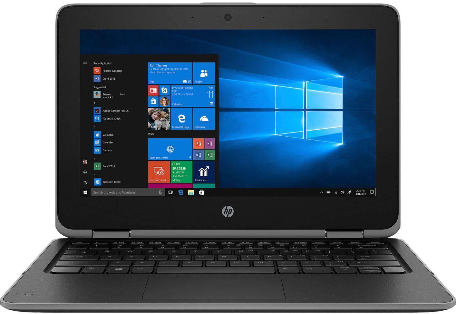HP ProBook x360 11 G4 EE Notebook PC 11.6" - Black - Intel Celeron N5100 1.1GHz - 8GB RAM - 64GB