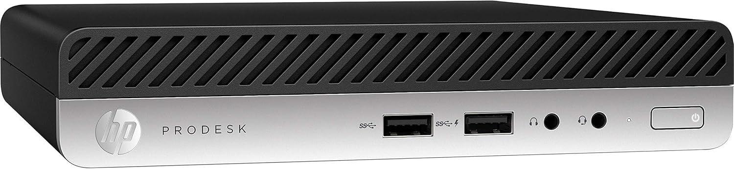 HP ProDesk 405 G4 Desktop Mini PC - AMD Ryzen 5 PRO 2400GE 3.2GHz - 180GB - Black/Silver - 8GB RAM