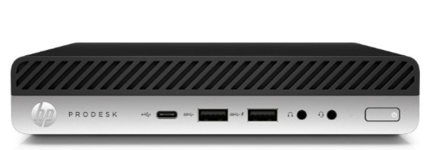 HP  ProDesk 600 G4 Desktop Mini Business PC - Intel Core i3-8300T 3.2GHz - 256GB - Black - 8GB RAM - Excellent