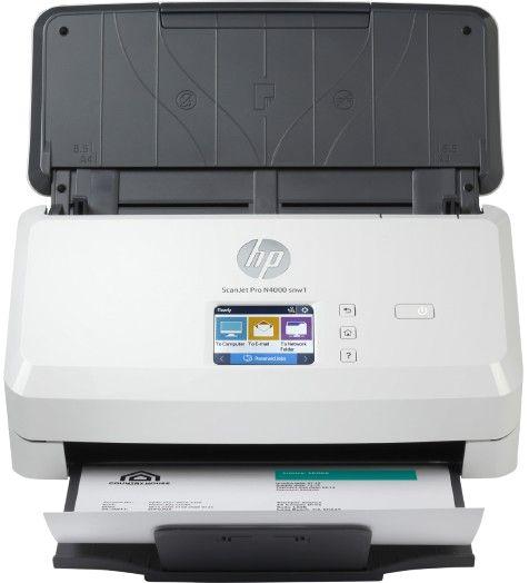 HP  ScanJet Pro N4000 snw1 Sheet-feed Scanner - White - Excellent