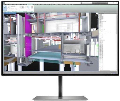 HP  Z24u G3 24" Monitor - ‎Turbo Silver - Excellent