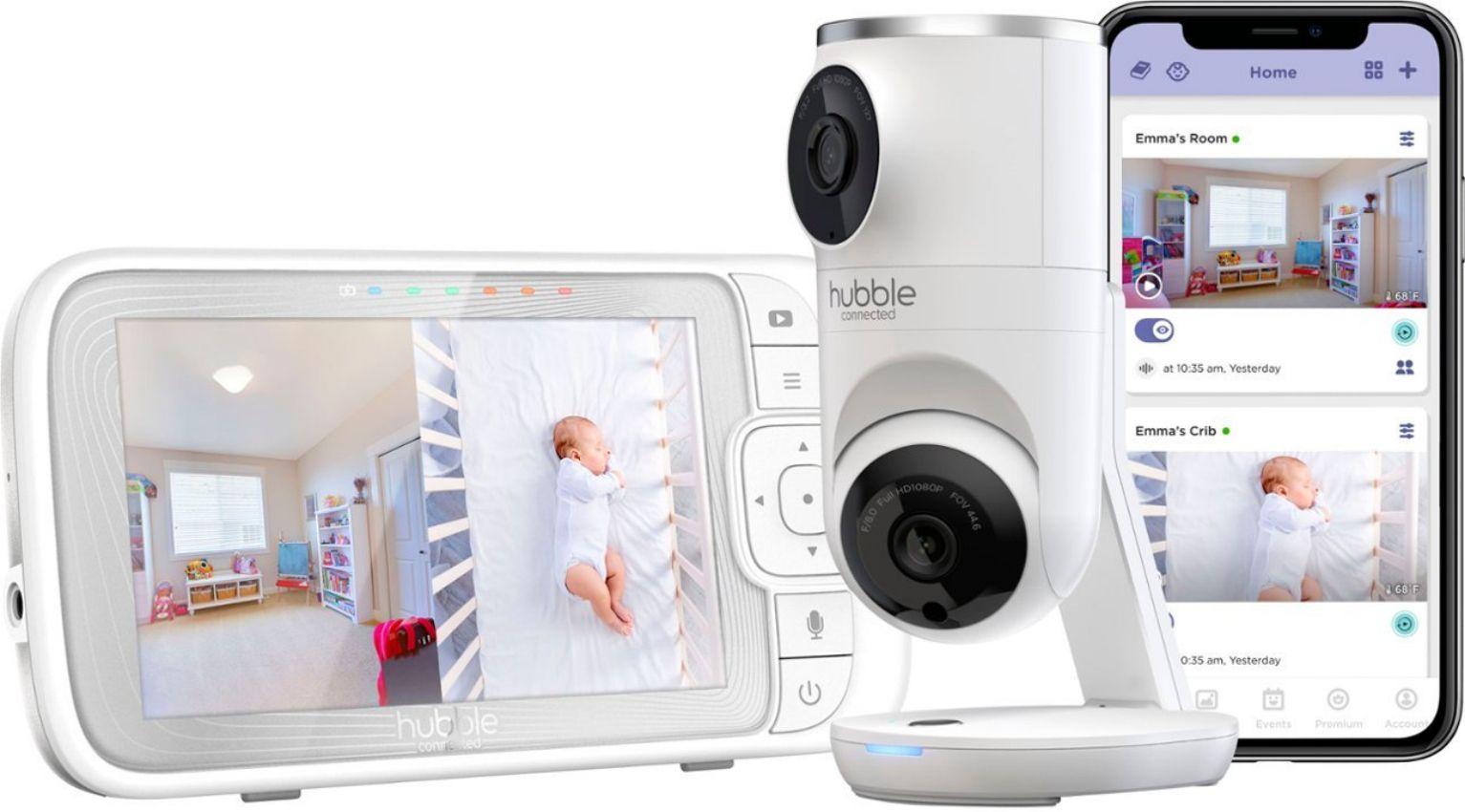 Hubble  Nursery Pal Dual Vision Baby Monitor - White - Excellent