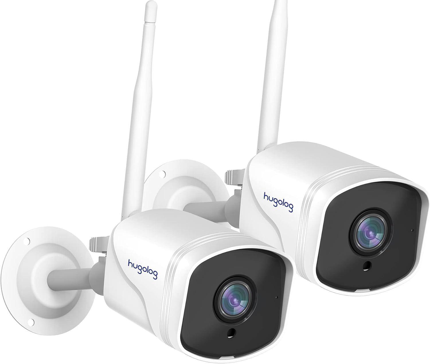 Hugolog  Cameras for Home Security (2Pack) - White - Excellent