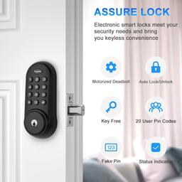Hugolog HU01 Touchpad Digital Lock Deadbolt - Black