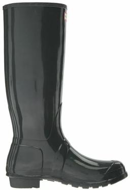 Hunter Women's Original Tall Gloss Rain Boots 9 - Dark Slate