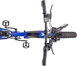 Hurley Bikes Stowaway Multi-Speed Folding E-Bike - Blue