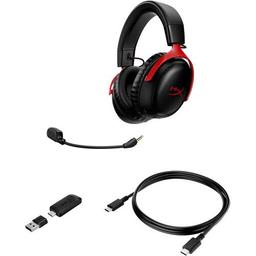 HyperX Cloud III Wireless Gaming Headset - Black/Red