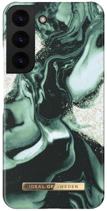 iDeal of Sweden  Printed Phone Case for Galaxy S22 - Golden Olive Marble - Brand New