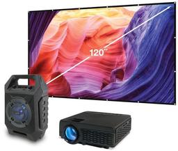 iLive Pop Up Movie Theater Kit (THE2021BDL) - Black