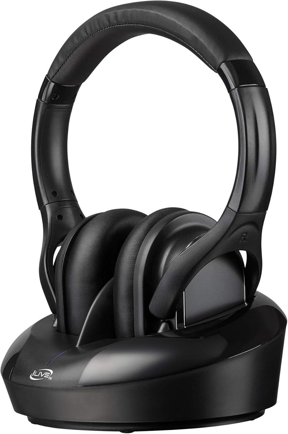 iLive  RF Wireless Headphones IAHRF79B - Black - Premium