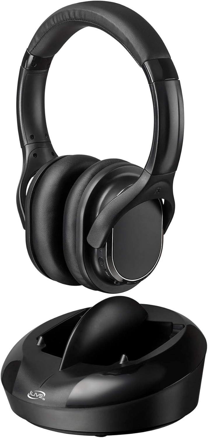 iLive RF Wireless Headphones IAHRF79B - Black