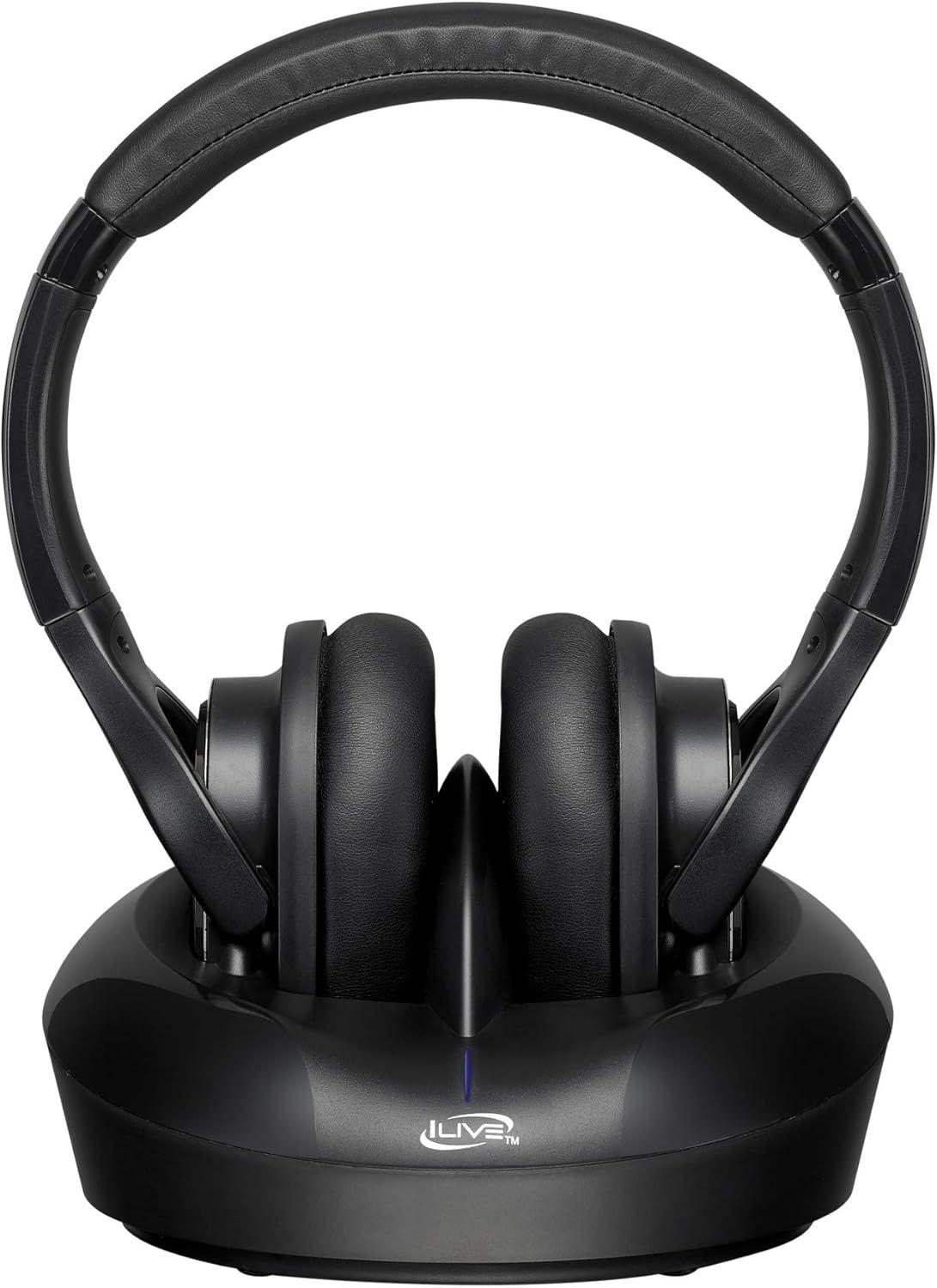 iLive RF Wireless Headphones IAHRF79B - Black