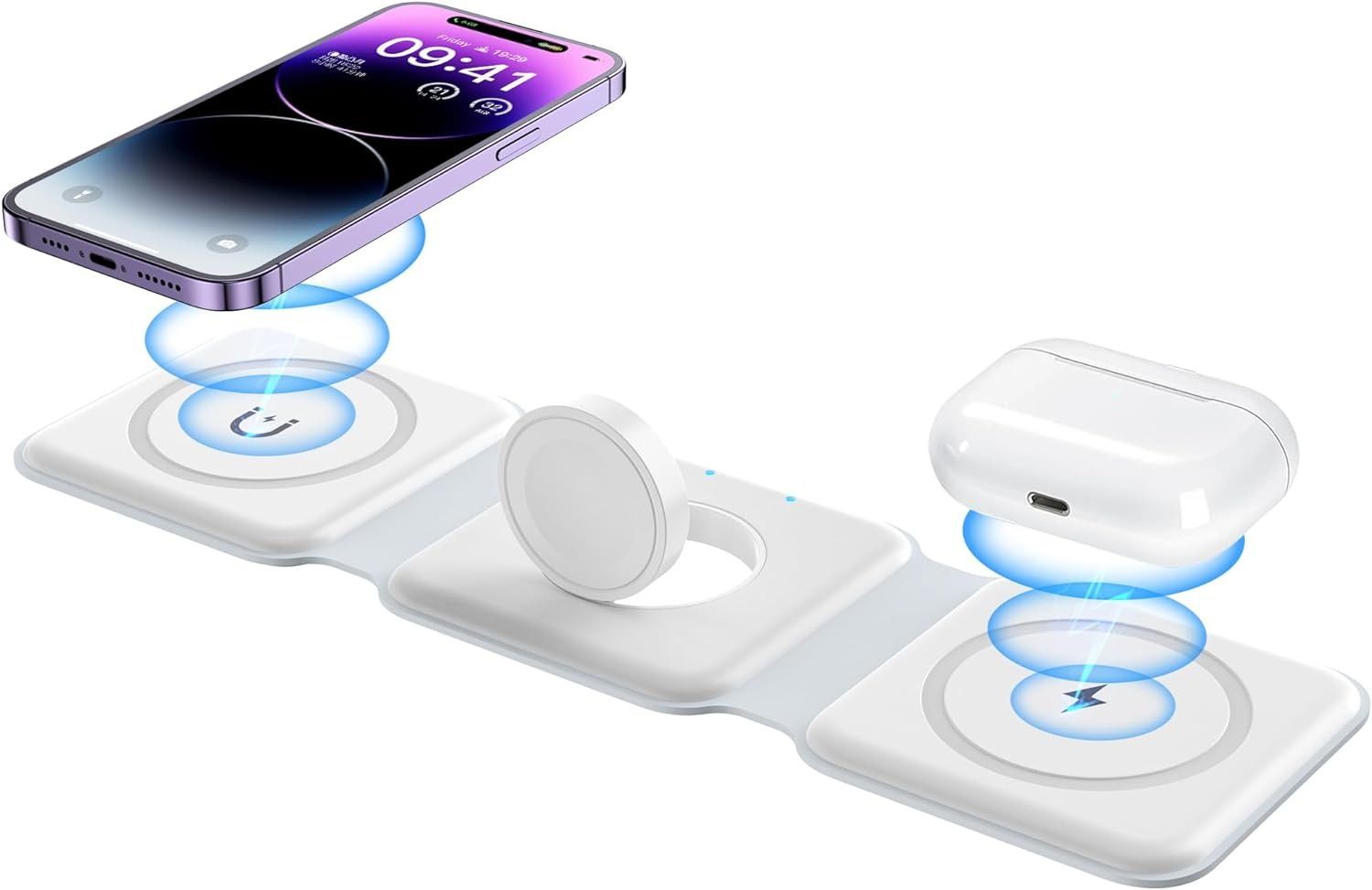 Impuvers 3-in-1 Wireless Charger - White