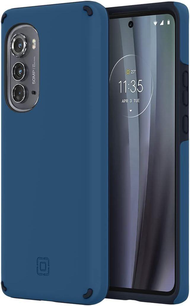 Incipio Duo Series Phone Case for Motorola Edge (2022) - Dark Denim/Stealth Blue