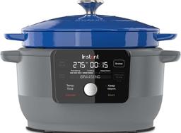 Instant 6-Quart 1500W Electric Round Dutch Oven - French Blue