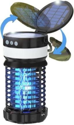 Iooo Solar Bug Zapper - Black