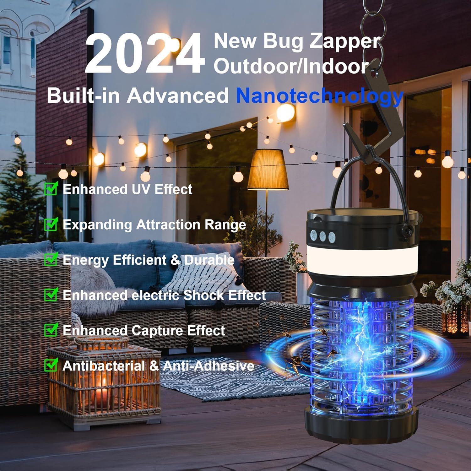 Iooo Solar Bug Zapper - Black