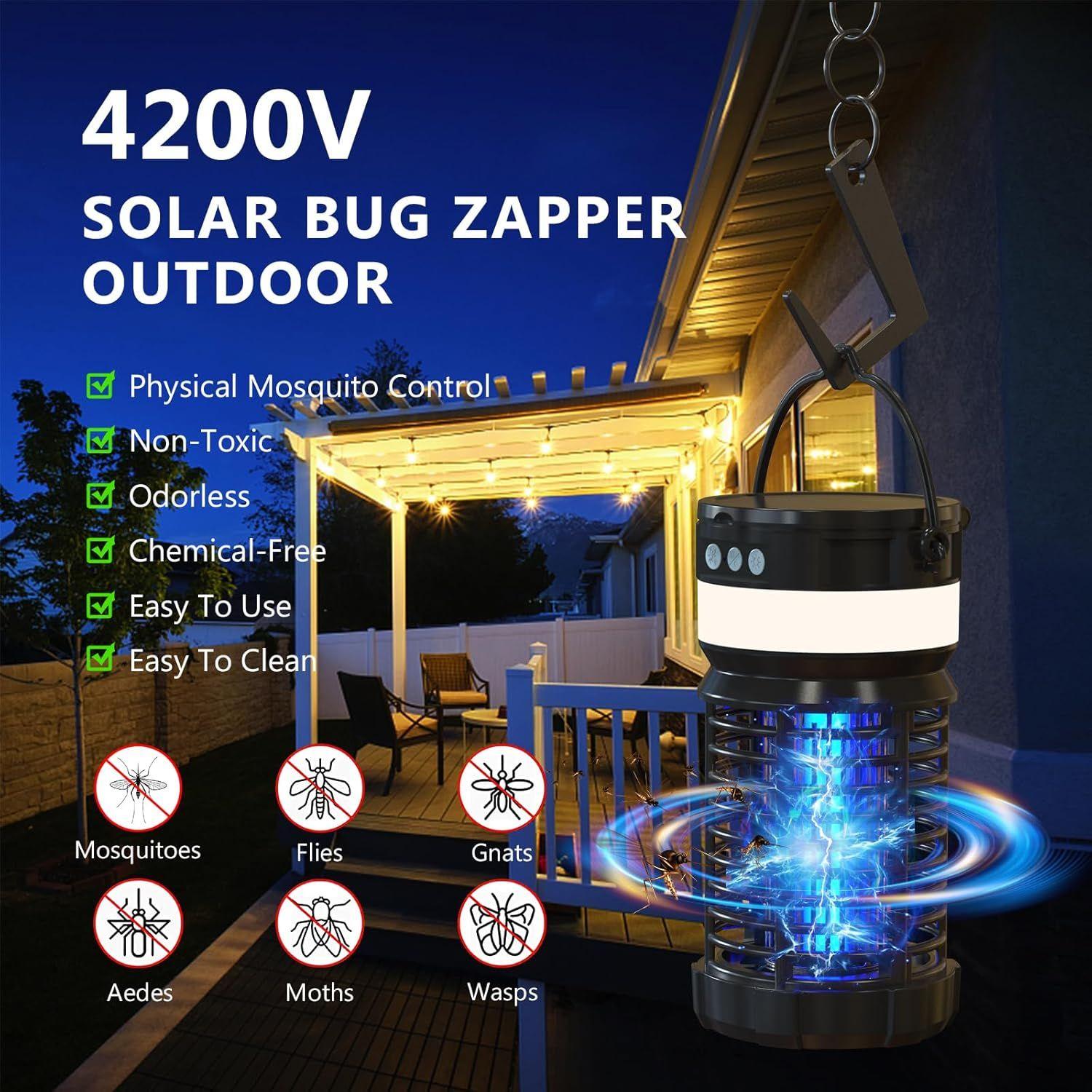 Iooo Solar Bug Zapper - Black