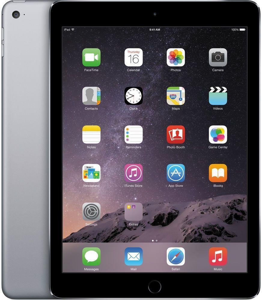 Apple iPad Air 2nd Gen (2014) 9.7-inch - 64GB - Space Grey - WiFi - 9.7 Inch - Acceptable