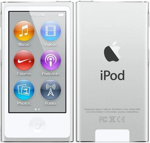 Apple  iPod Nano 7th Gen - 16GB - Silver - Excellent