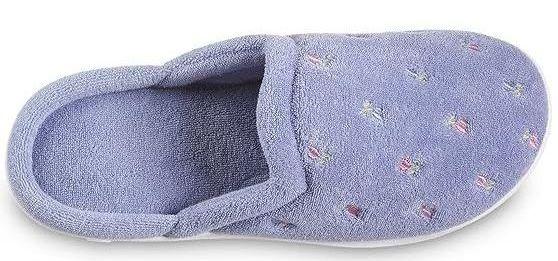 Isotoner Bedroom Slip-On with Enhanced Heel Cushion - 7 - Blue