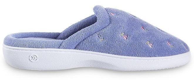 Isotoner Bedroom Slip-On with Enhanced Heel Cushion - 7 - Blue