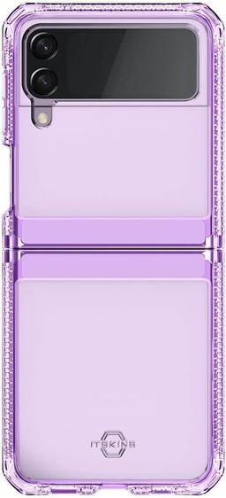 Itskins Hybrid Clear Phone Case for Galaxy Z Flip3 5G - Lavender/Transparent