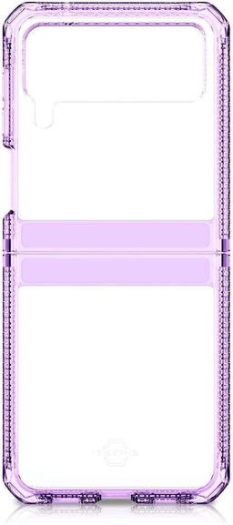 Itskins Hybrid Clear Phone Case for Galaxy Z Flip3 5G - Lavender/Transparent